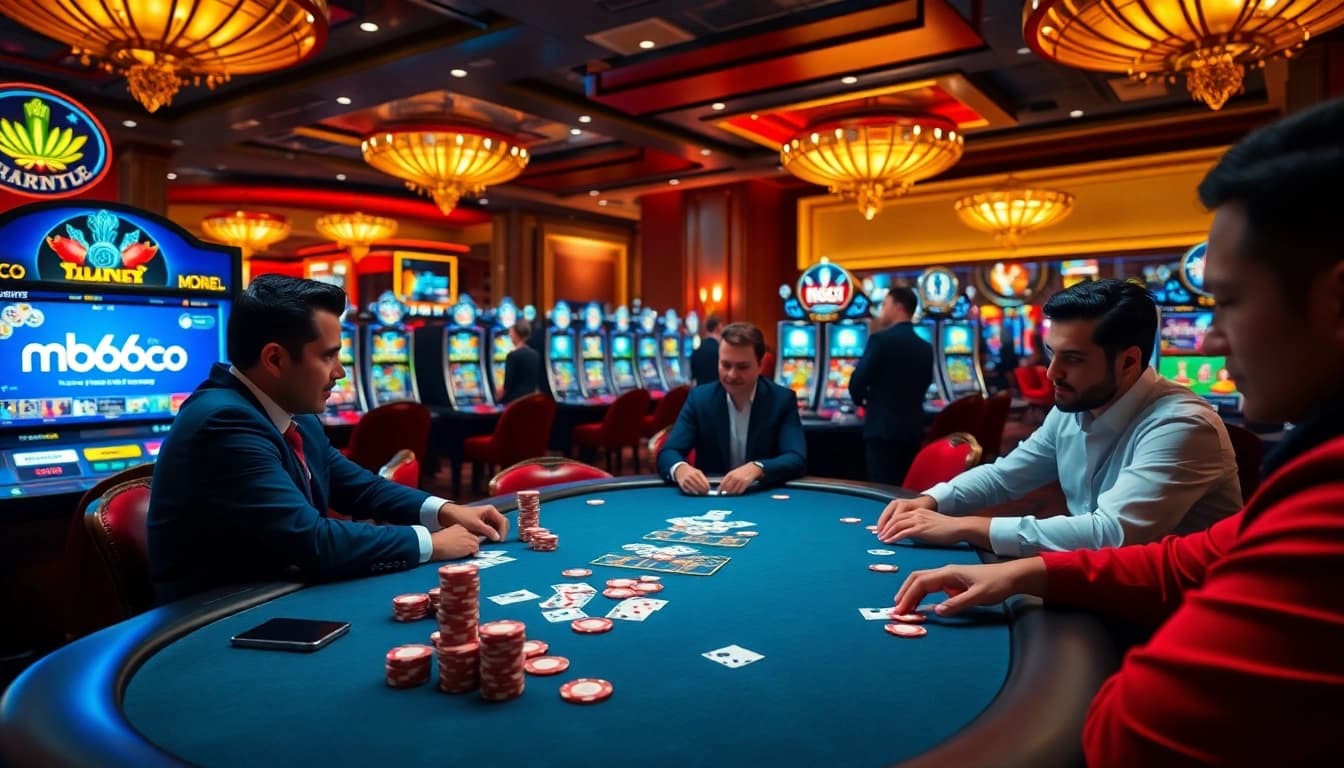 Experience high-stakes poker at mb668.co with vibrant colors and thrilling action.