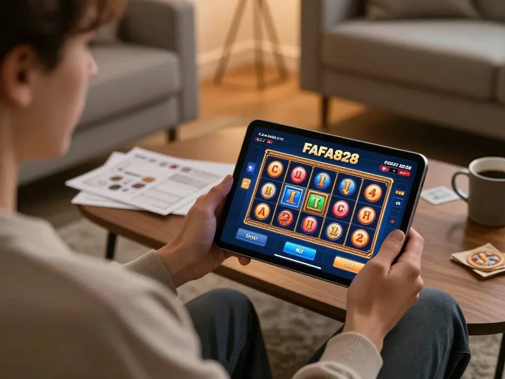 ประสบการณ์การเล่นเกมออนไลน์ที่น่าสนใจกับ FAFA828 บนแท็บเล็ต แสดงกราฟิกสล็อตที่สดใส