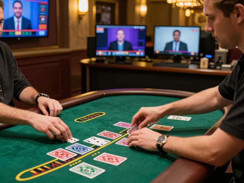 Engaging players at the online 388bet blackjack table with live dealer action, capturing excitement.