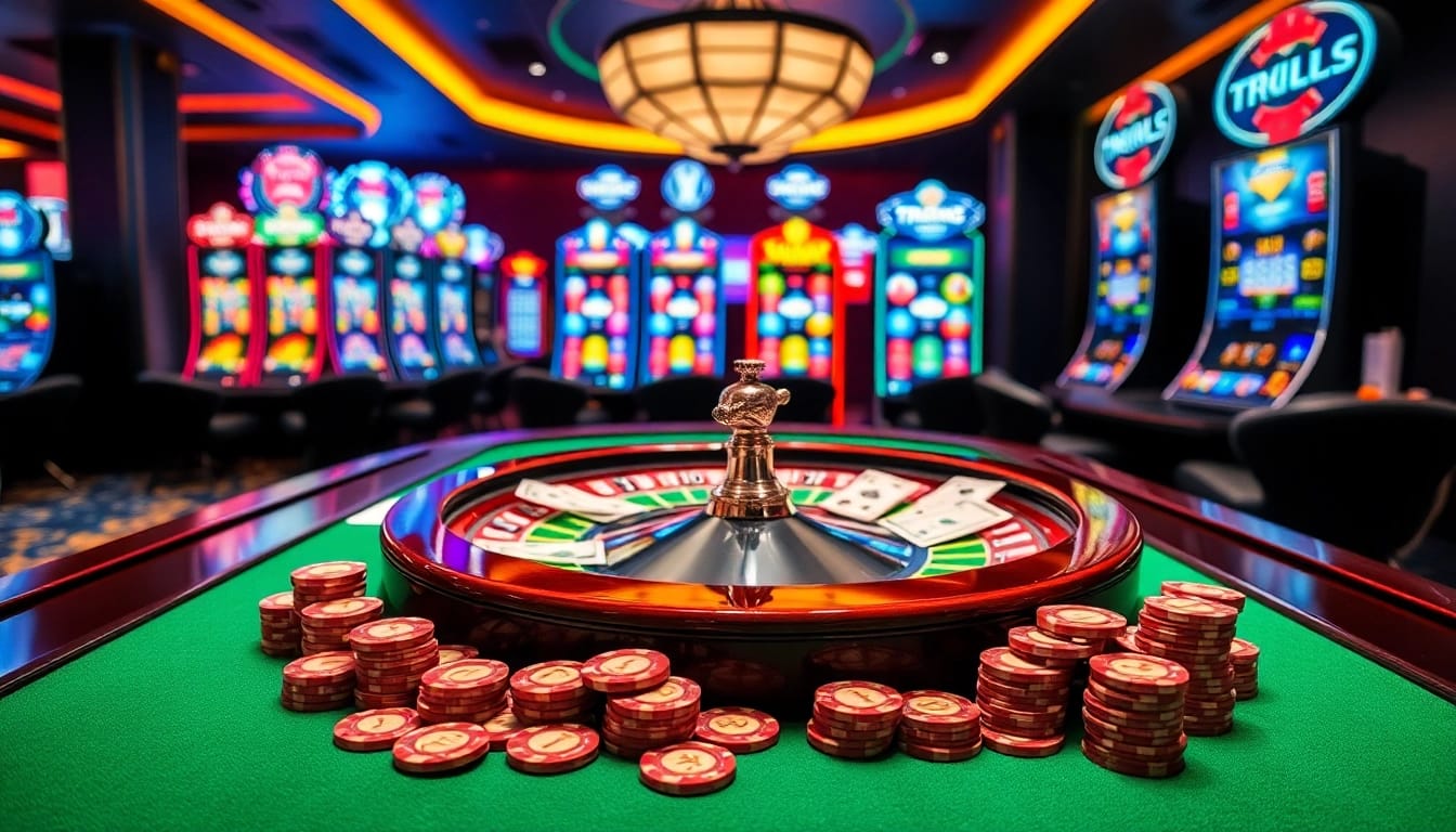 Experience thrilling gameplay at 789club in a vibrant casino setting.