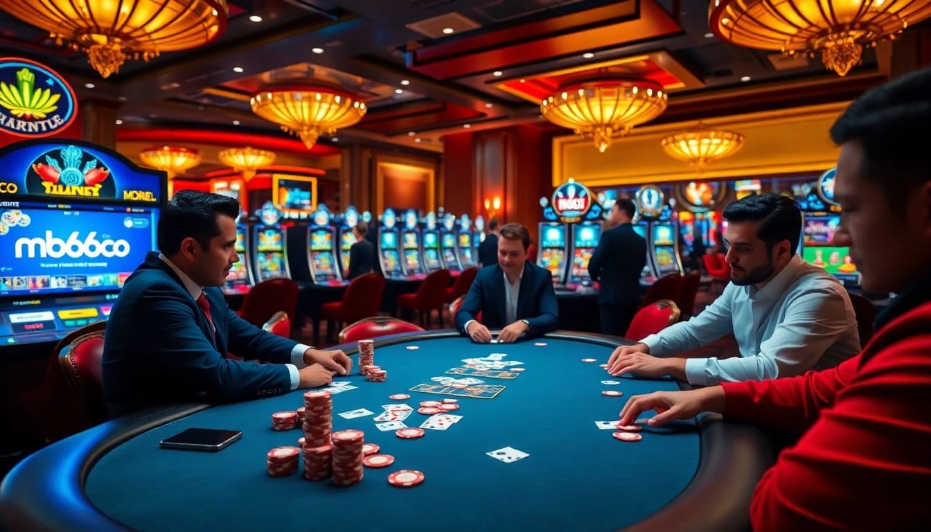 Experience high-stakes poker at mb668.co with vibrant colors and thrilling action.