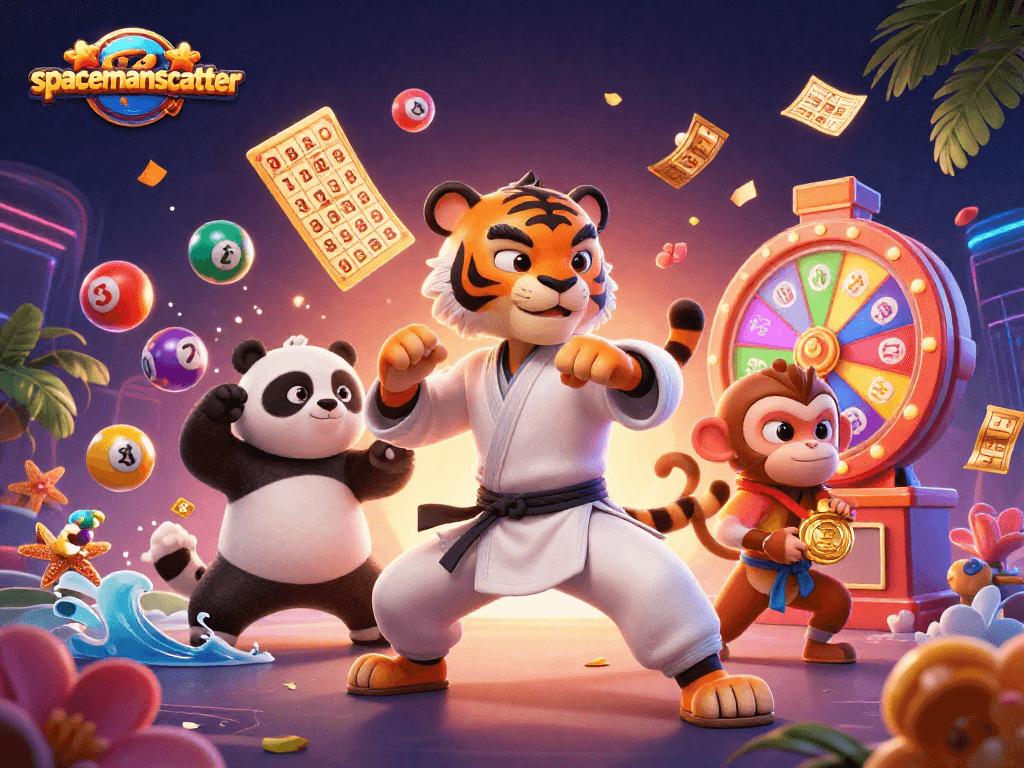 Experience thrilling casino excitement with spacemanscatter in a vibrant, action-packed scene.
