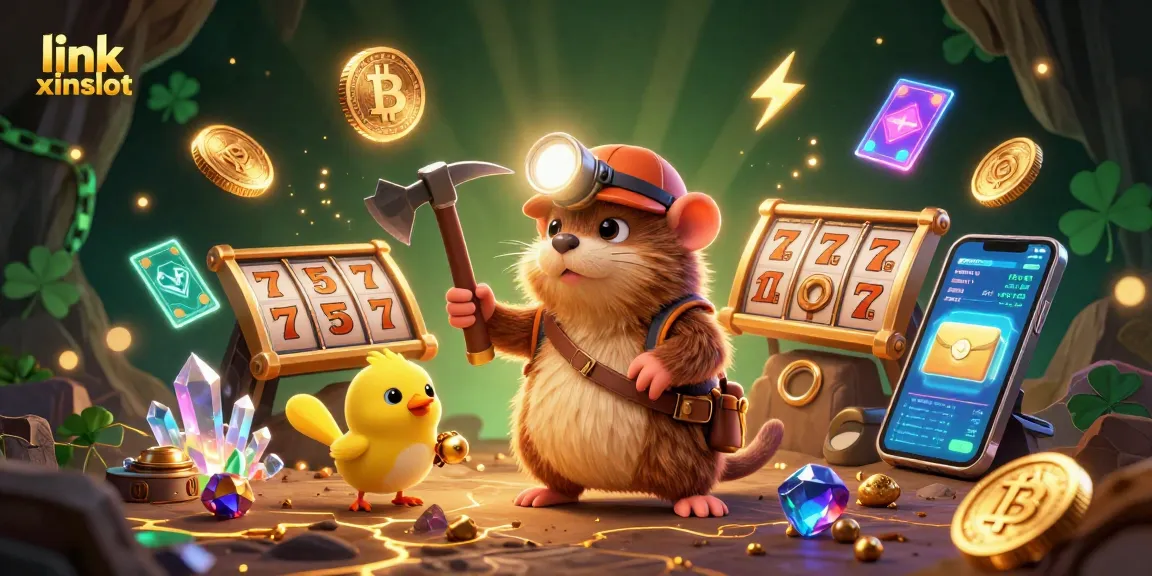 Engage with link xinslot while exploring slot reels in a sparkling mining cave adventure.