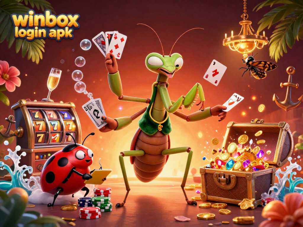 Engage with exciting gameplay at winbox login apk, featuring dynamic casino characters and vibrant game elements.