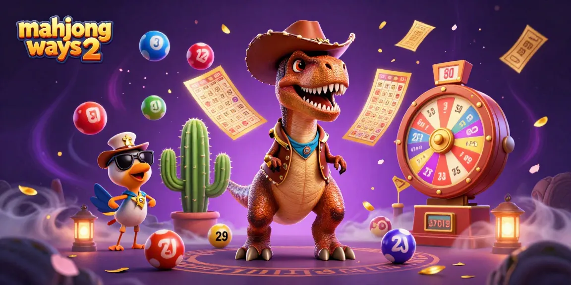 Spin the reels of mahjong ways 2 with vibrant characters and colorful casino elements in a lively environment.