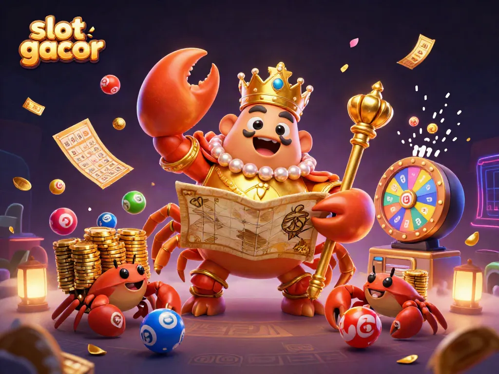 Engage with the vibrant world of slot gacor featuring dynamic elements like golden tickets and spinning prize wheels.
