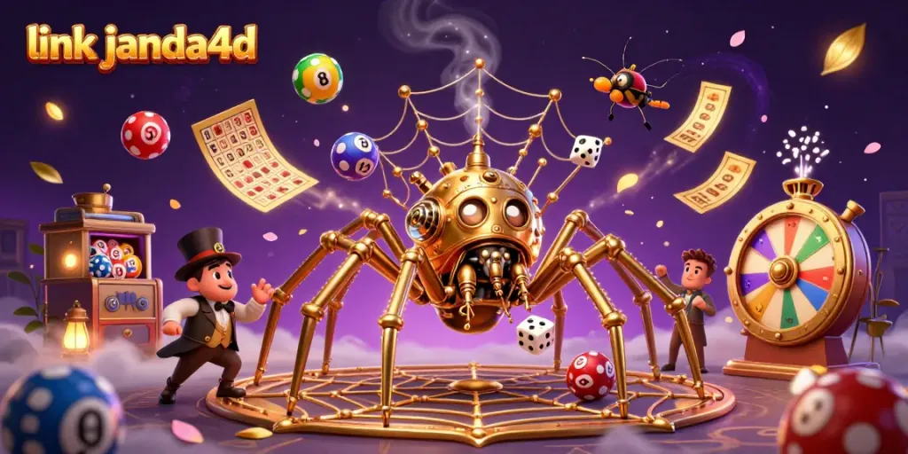 Memenangkan permainan jangka panjang dengan strategi di link janda4d menggunakan bola lotere berwarna-warni.