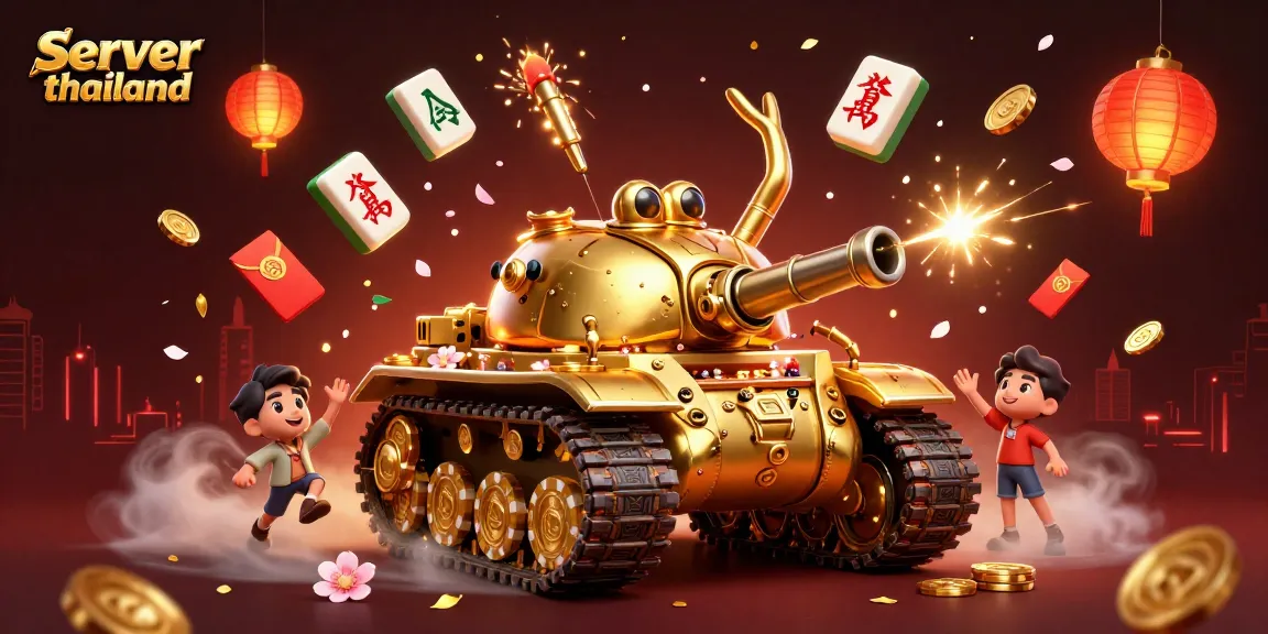 Engage with the vibrant server thailand theme featuring a golden tank casino bursting with gambling excitement.