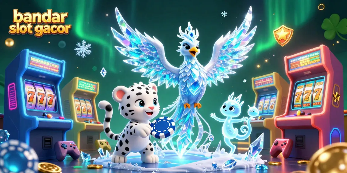 Win big with bandar slot gacor in a vibrant casino scene featuring magical characters.
