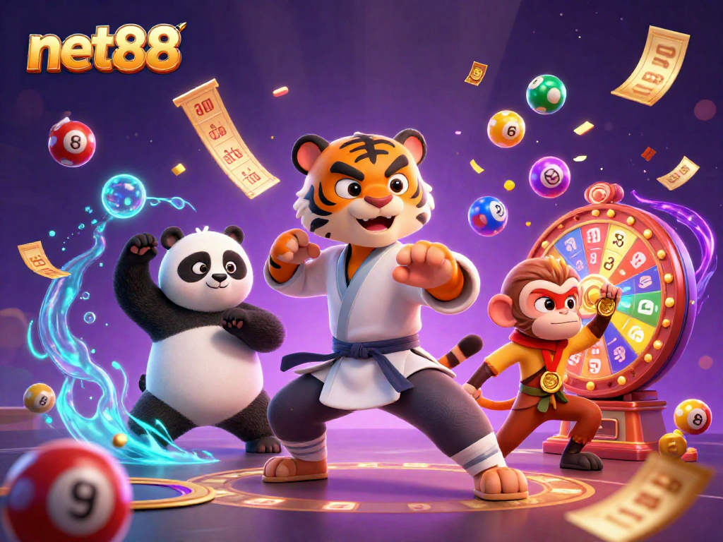 Engage in thrilling net88 gaming adventures with fun characters and vibrant lottery elements!