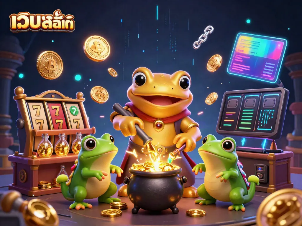 Engage with เว็บเกมสล็อตแท้ as golden salamanders unveil incredible gaming opportunities in a vibrant 3D scene.