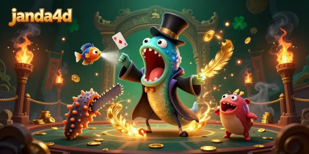 Gambaran menarik kehidupan laut dengan janda4d sebagai penyedia kasino online yang menawarkan aksi slot dan keberuntungan.