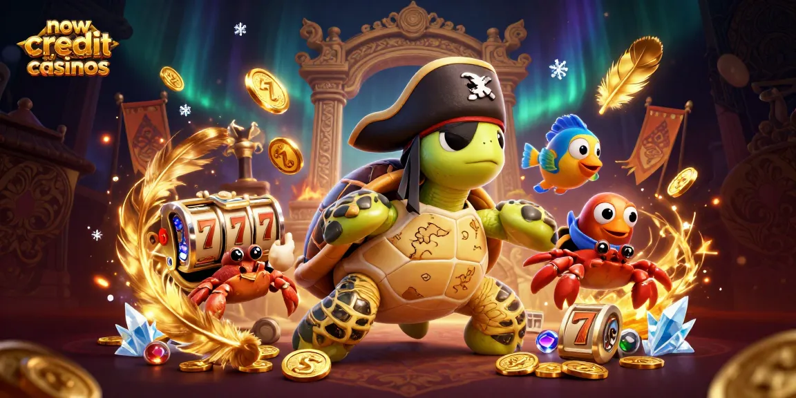 Experience top games at new credit card casinos with vivid slot reels and engaging characters.