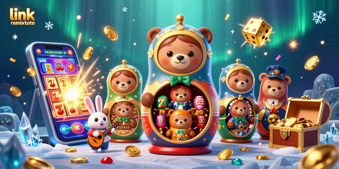 Experience vibrant casino action with link remixtoto, featuring bears in dealer outfits among slot machine bonuses.