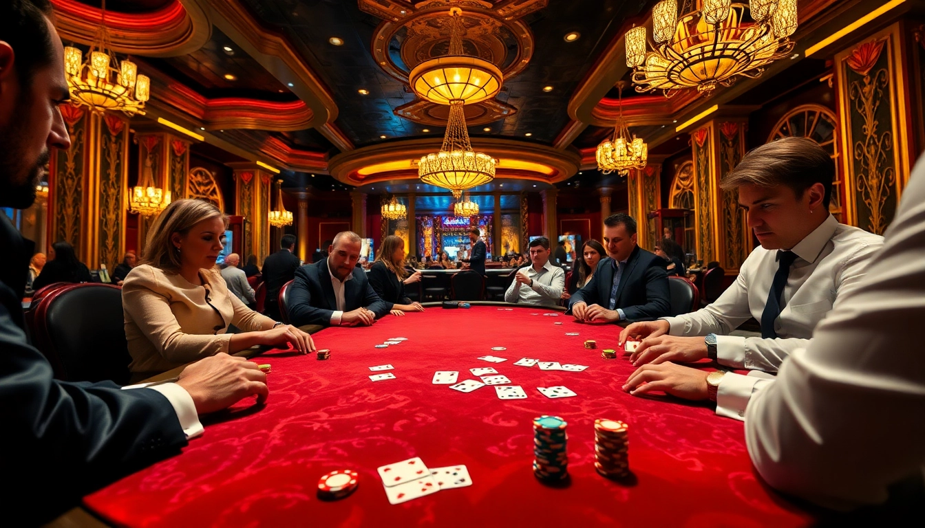 Experience thrilling poker strategies at the OK8386 table surrounded by luxury and excitement.