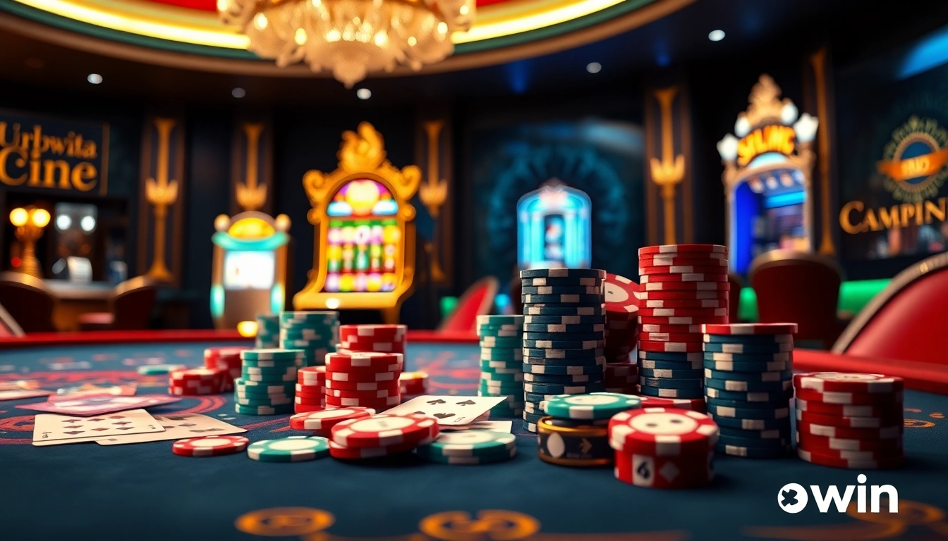 Players strategizing at an upscale casino table, highlighting 32win's vibrant gaming atmosphere.