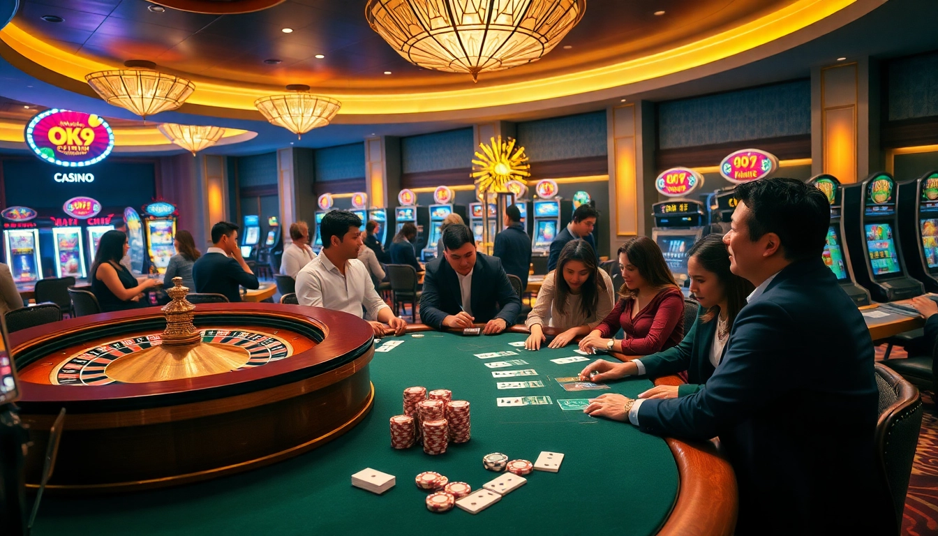 Experience thrilling gaming at OK9 CASINO with exciting roulette, poker, and slot machines.