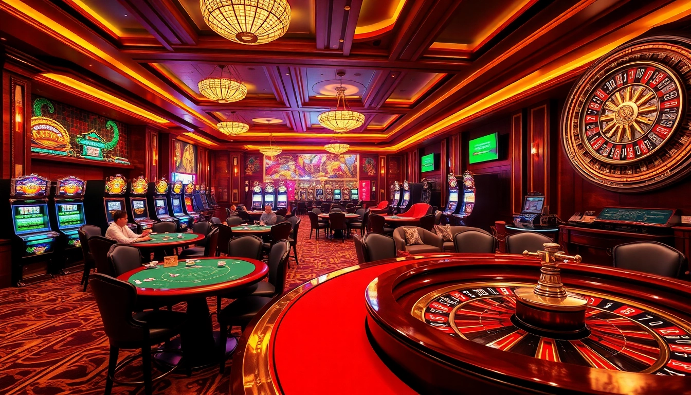 KJC players strategizing their bets at luxurious casino tables, embodying excitement and professionalism.