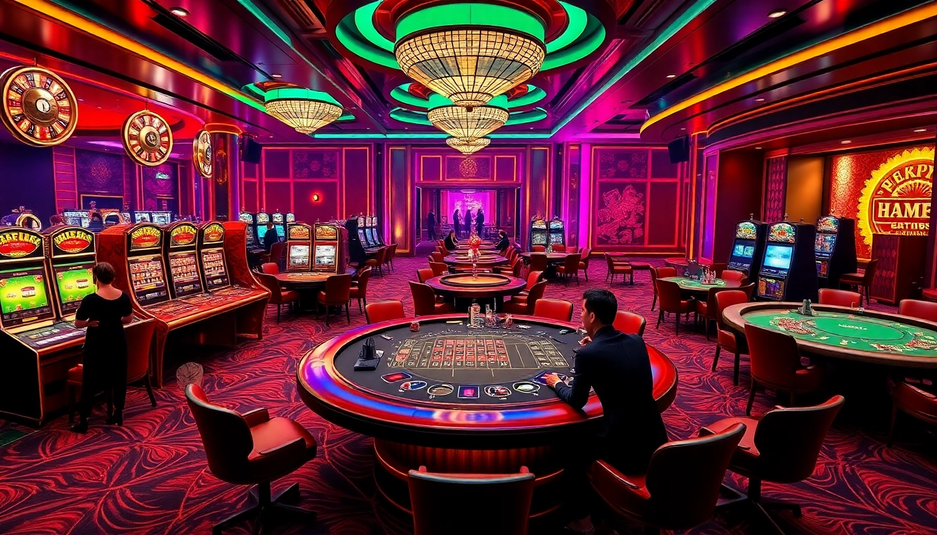 Experience the excitement of gambling at king888.black with professional dealers and vibrant casino games.