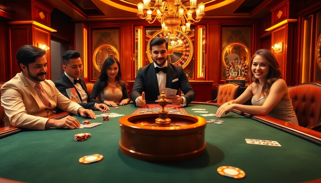 Experience thrilling gameplay at https://mm88.nl/ with a vibrant poker table and luxury casino atmosphere.
