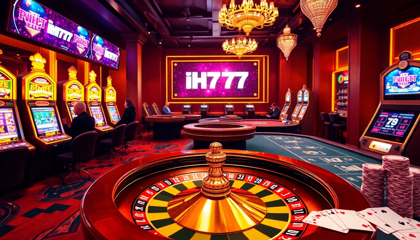 Enjoying high-stakes excitement at IH777 casino with vibrant roulette and poker chips.