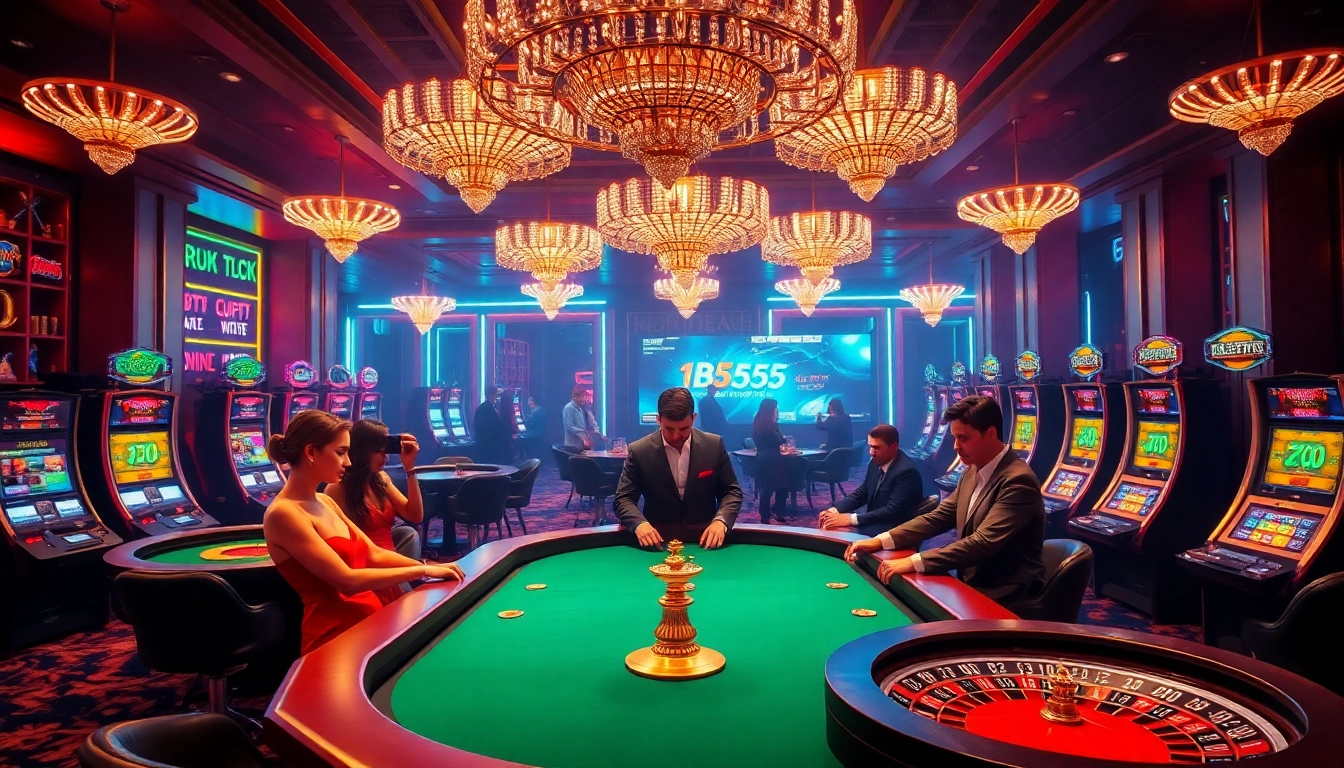 Engaging players at a luxury casino with bl555 com online betting elements featured.