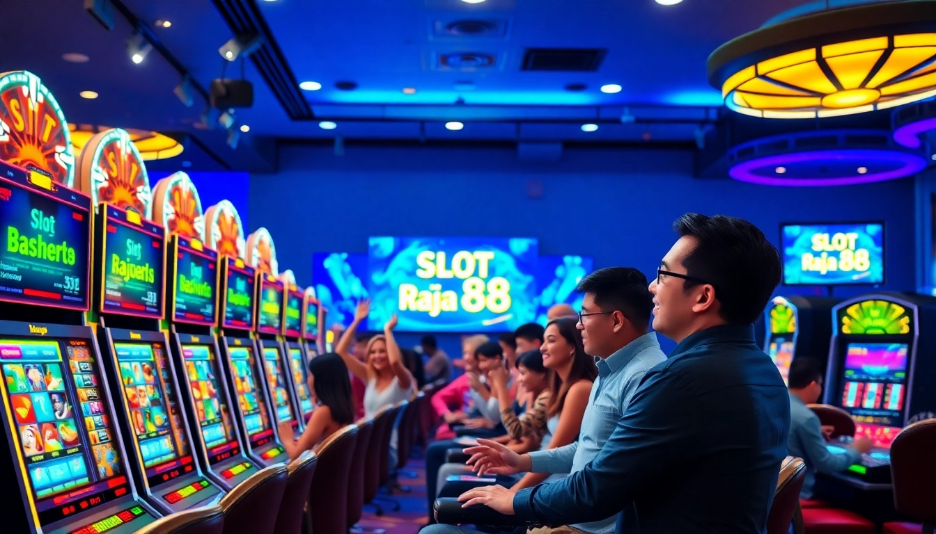 Experience the thrill of slot api raja 88 with digital slot machines in a casino environment.