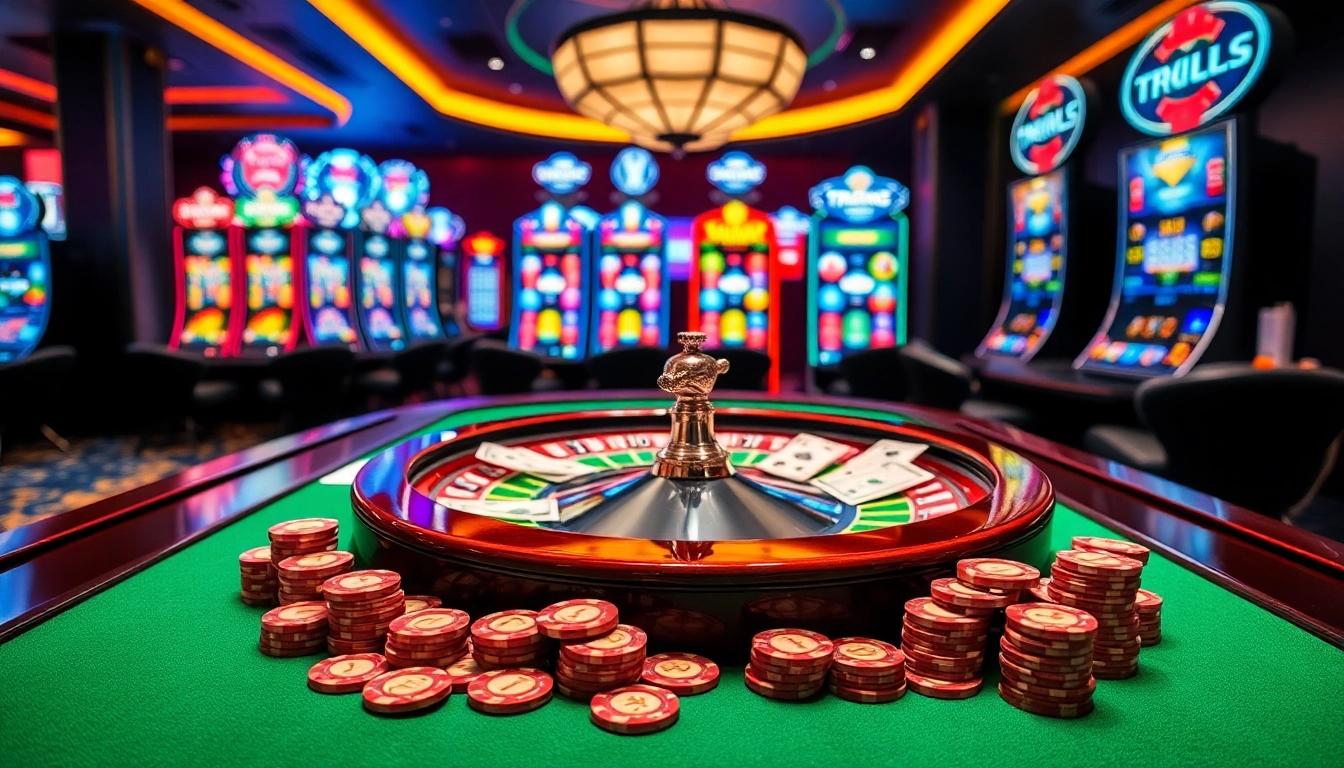 Experience thrilling gameplay at 789club in a vibrant casino setting.