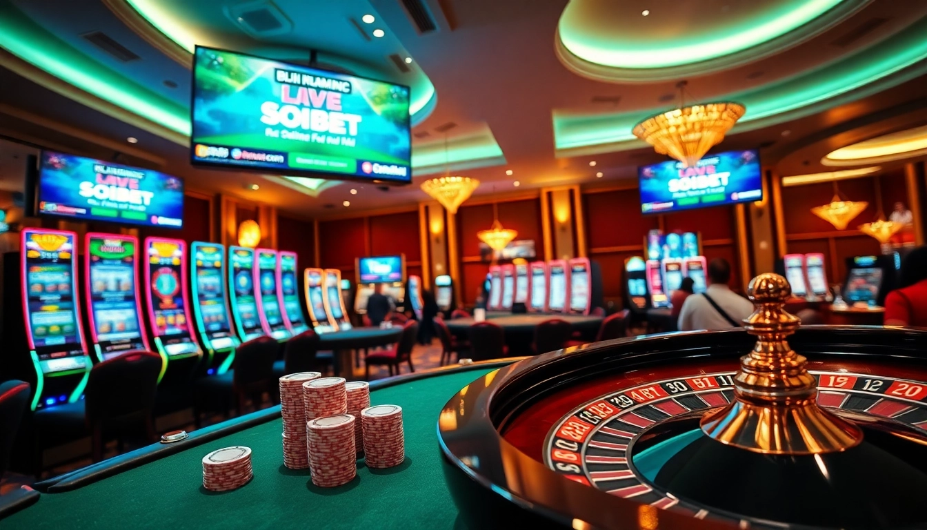Engage in thrilling gaming experiences at soibet with vibrant casino visuals.
